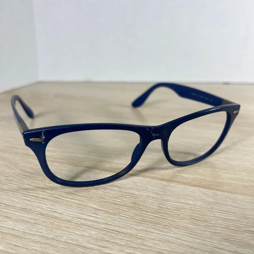 Ray-Ban RB4207 6015/8G LiteForce Sunglasses Blue Frames Only DAMAGED 55-17 Italy